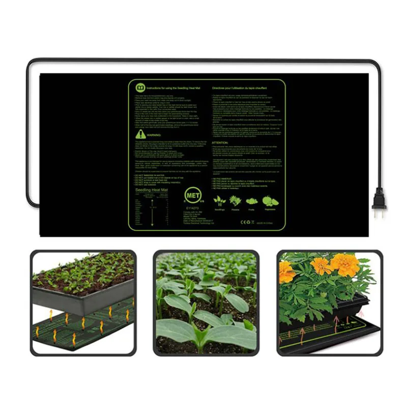 

121*52cm Seedling Heat Mat Waterproof Plant Seed Germination Propagation Clone Starter Pad Garden Supply Greenhouse 120V/240V