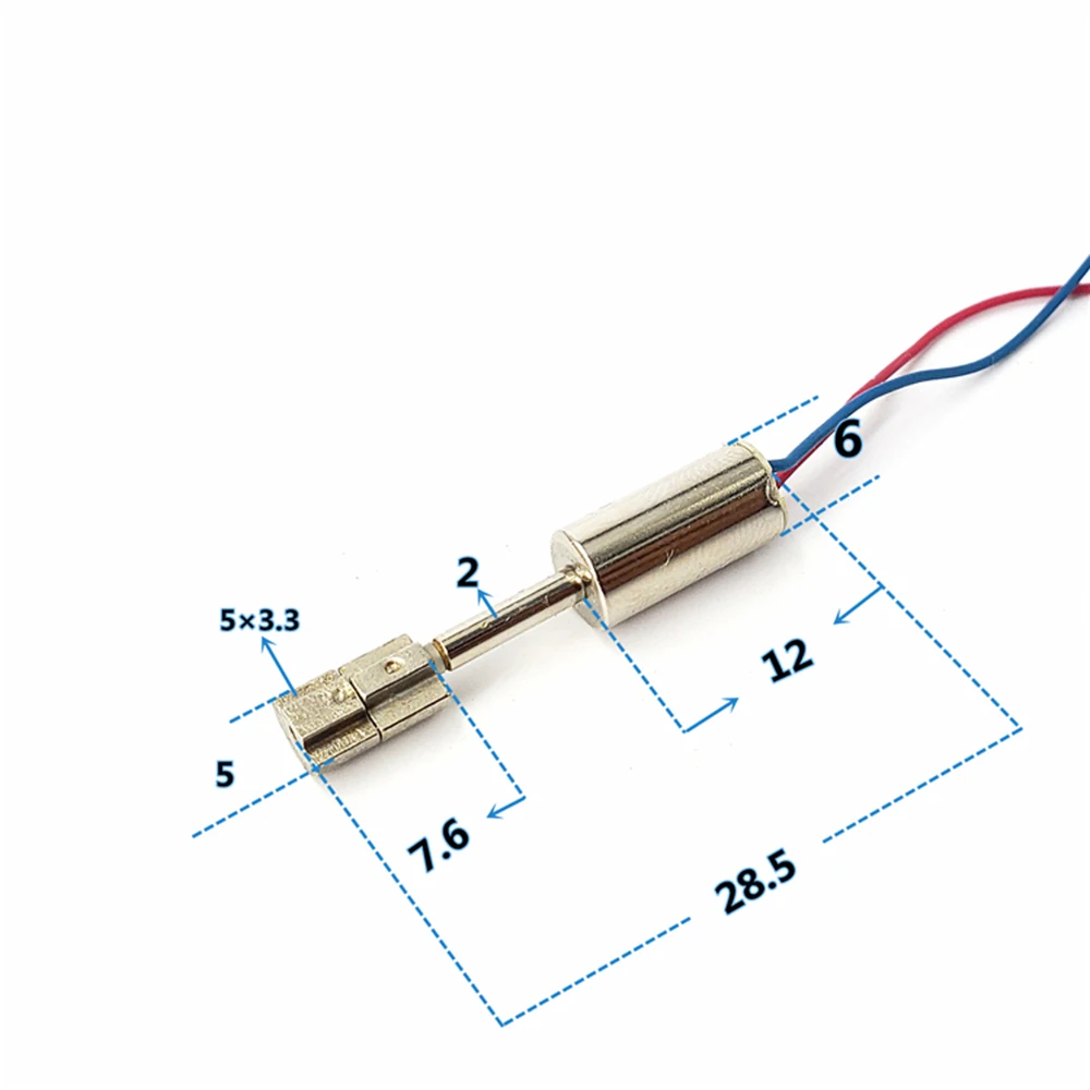 تيار مستمر 1.5 فولت 612 الاهتزاز موتور Coreless موتور إطالة هزاز رئيس كوب صغير جوفاء كبير الجمال أداة مدلك 6 مللي متر * 12 مللي متر #4