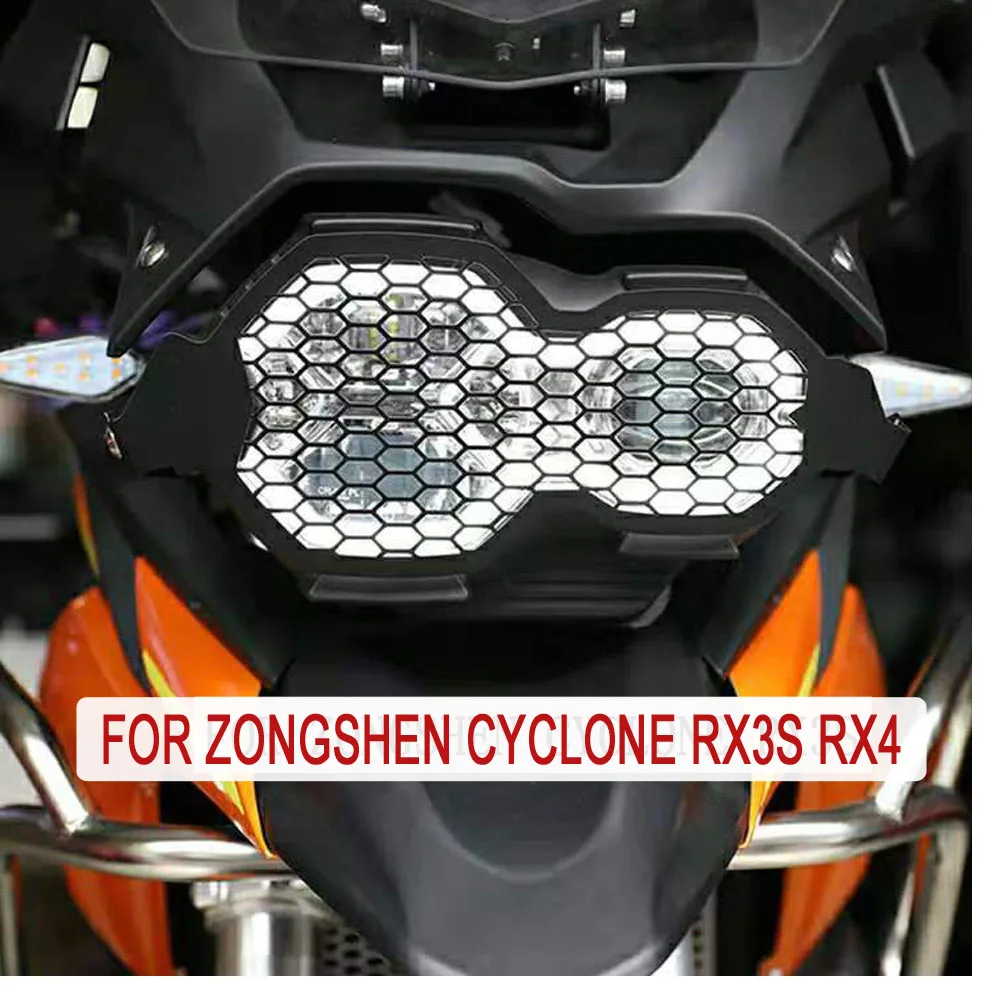 

Motorcycle RX3S RX4 RX3 S RX 4 RX 3S Headlight Protection Headlight Lampshade For ZongShen Cyclone RX3S RX4 RX 4 R X4