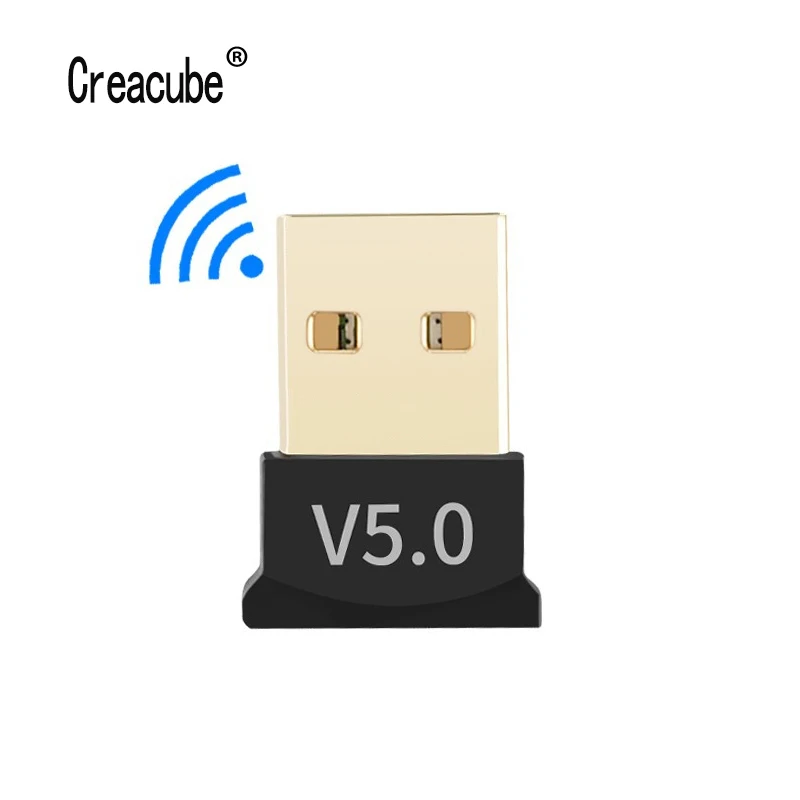 Creacube V5.0 Wireless Bluetooth-Compatible 5.0 Adapter Dongle Music Receiver Adaptador Transmitter For PC RTL8761B