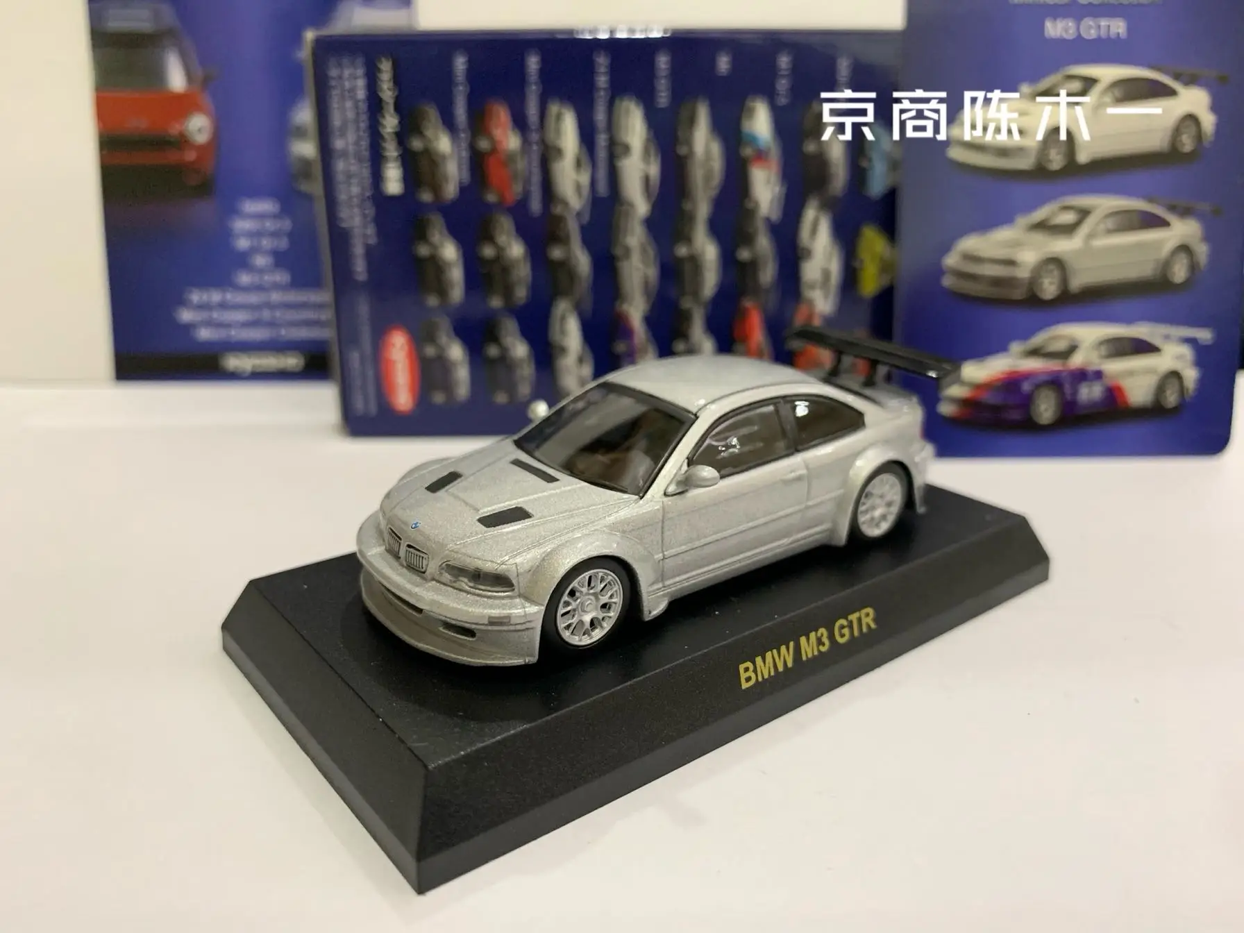 

Коллекция 1/64 KYOSHO BMW M3 GTR, литой Сплав, декоративная модель автомобиля, игрушки