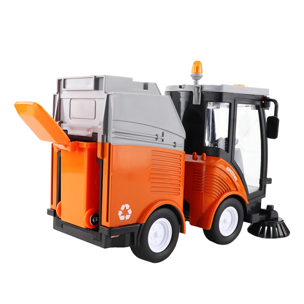 Sweeper Incl. Garbage Bin Street Cleaning Vehicle With Light And Sound Toy Car Toy Wonderful Gift For Kids