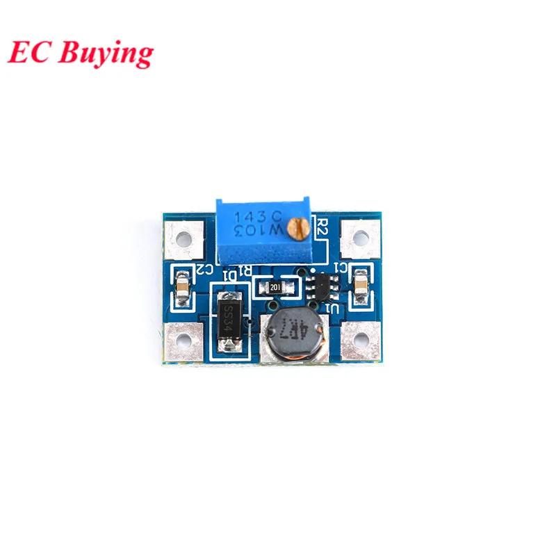 1Pc-20Pcs SX1308 DC-DC Step Up Adjustable Power Supply Module Step-Up Boost Converter Board 2-24V to 2-28V 2A  Smart Electronics