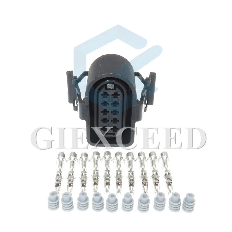 2 set di 10 Spille 1.5 millimetri 3A0 973 715 Impermeabile Connettori Automobilistici Sigillato Connettore Femmina Presa 3A0973715 Per VW