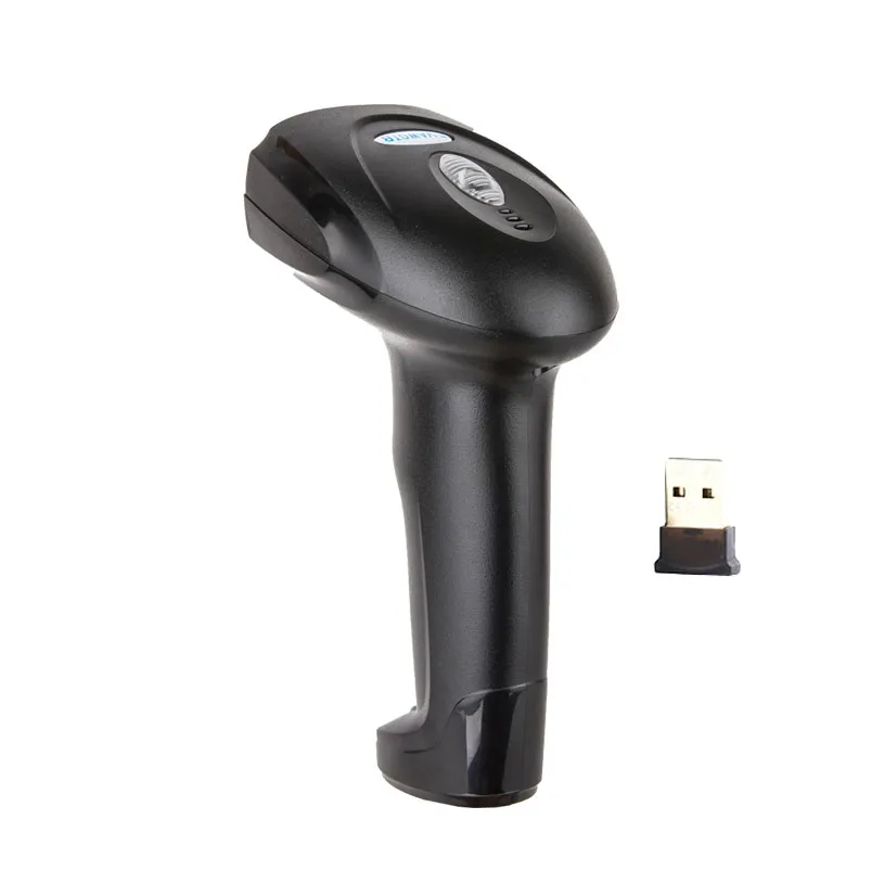 wireless barcode reader Cheapest 1D CCD high quality with long range handheld barcode scanner EVAWGIB USB interface 2.4GHz