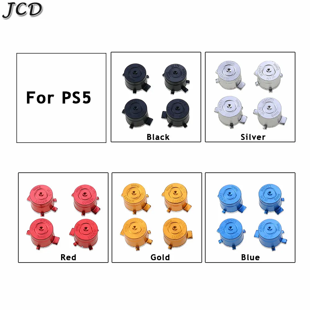 

JCD Metal Bullet ABXY Button Joystick Thumbstick Caps Replacement Part For Sony PS4 PS Gamepad Controller