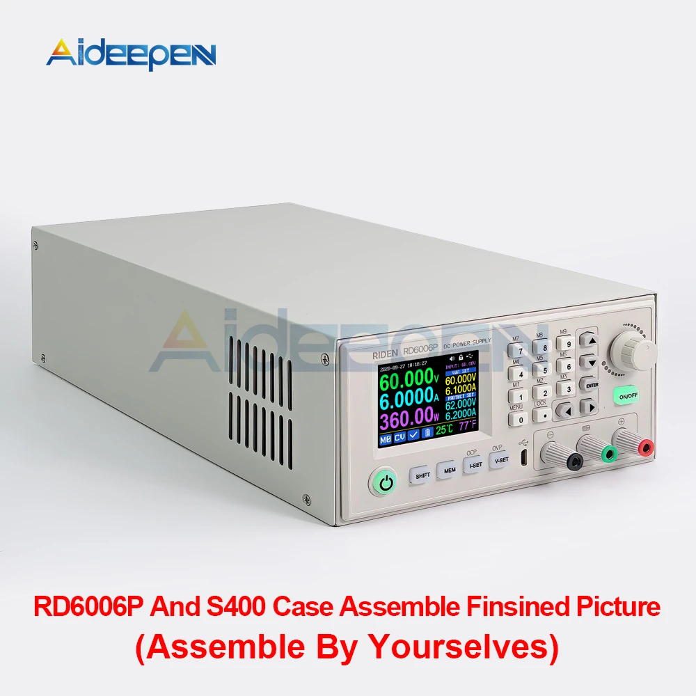 Digital Power Supply Case S400 for RD6006 RD6006-W Series Voltage Converter (no RD6006 included)