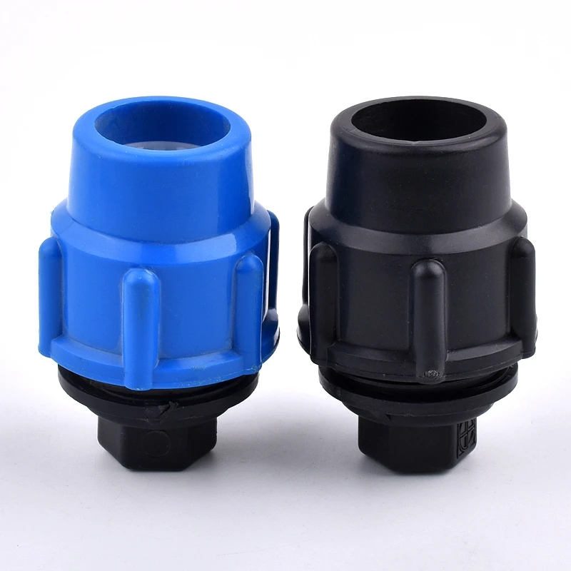 1Pc 20/25/32/40/50/63mm PVC PE Water Pipe Quick Plastic Direct Cap PE Tube End Plug Agricultural Irrigation Accessories