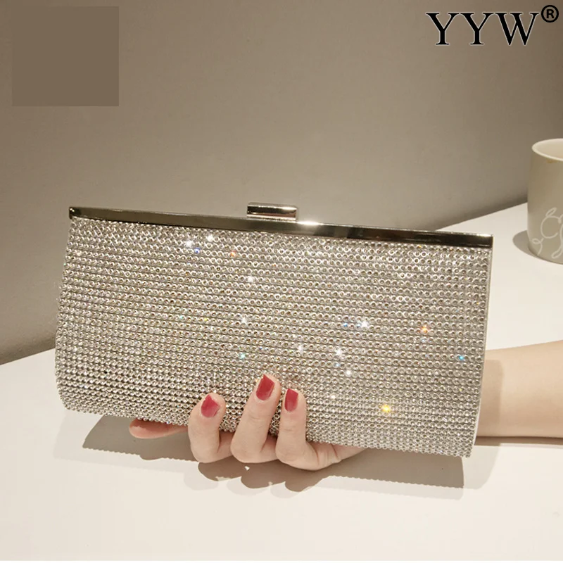 Bolso de mano con diamantes para mujer, Mini cartera elegante de lujo, exquisita, Vintage, para fiesta y boda, 2023