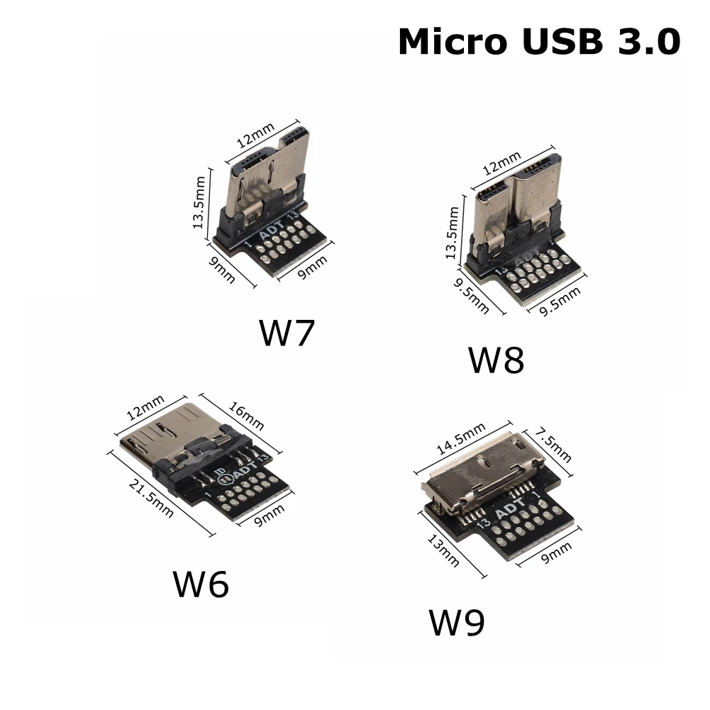 ADT DIY USB 2.0 3.0 Micro B 3.1 Type-C FPV Connector Adapter USB C Flat Flexible FFC Extension Cable for Handheld Gimbal Monitor