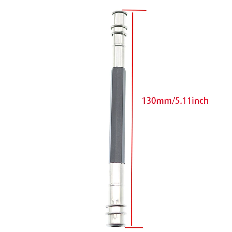 1Pc Metal Rvs Double Hoofd Potlood Extender Pen Verlengd Pen Houder Schets Potlood Extension Pole Kinderen Briefpapier