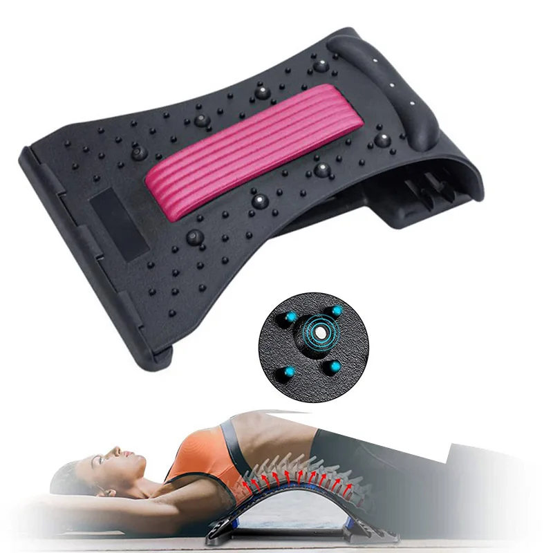 

Neck and Back Stretch Massage Magnetic Therapy Acupressure Stretcher Fitness Equipment Lumbar Cervical Spine Support pain Relief