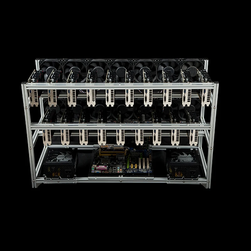 19กราฟิกการ์ดแชสซีแร็คอลูมิเนียม Rack Multi-Graphics ซ้อนทับ Rack ใน Tower แชสซีเดสก์ท็อปคู่-ชั้น