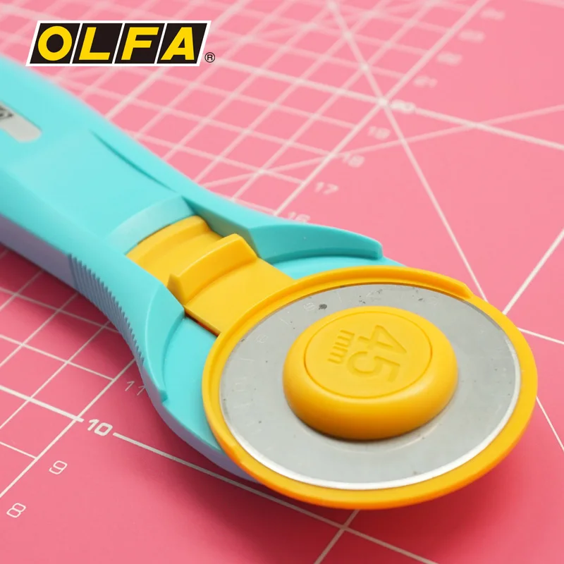 OLFA rotary cutter RTY-2/C professionnel fresh hob curve knife cutting cloth knife  cutter rotatif 45mm blade