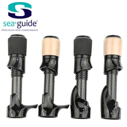 SeaGuide 1Set Size 16 2A Cork EVA Aluminium Trim Hood Spinning Casting Reel Seat Set DIY Rod Building Component Repair Accessory