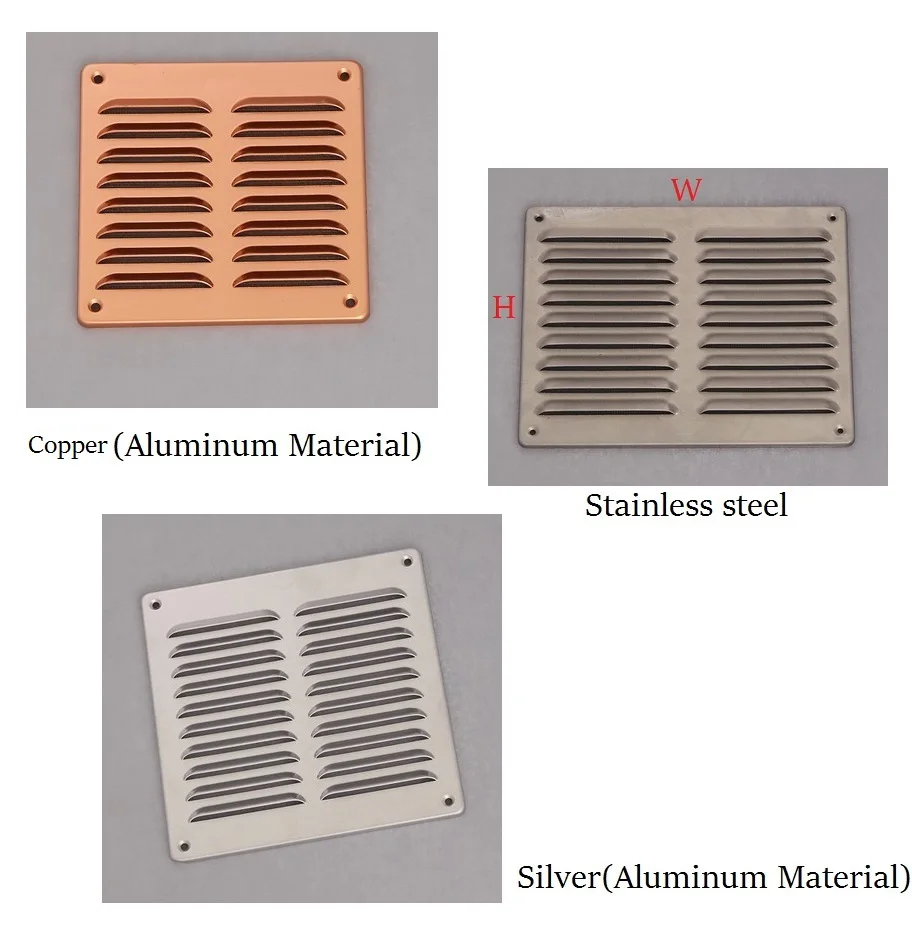 

Aluminum Air Vent Ventilator Grille Undereave Under eave Louvers Stainless steel Copper Rain