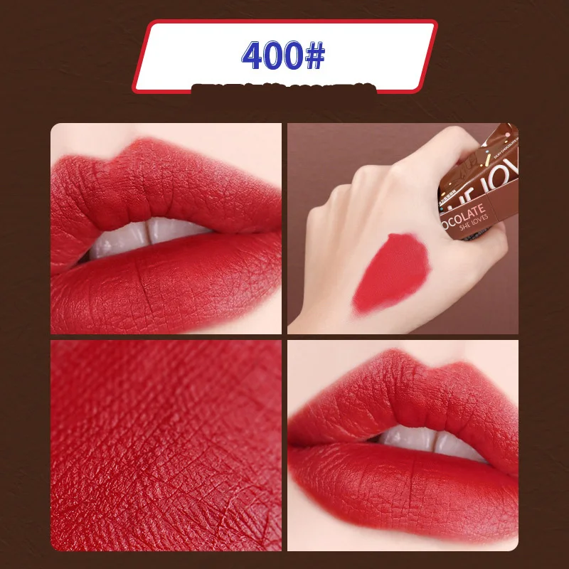 Esmalte de labios terciopelo que no se decolora Tslm1, maquillaje sorpresa, cosméticos, lápiz labial que no se decolora, brillo de labios especial duradero, mate súper especial