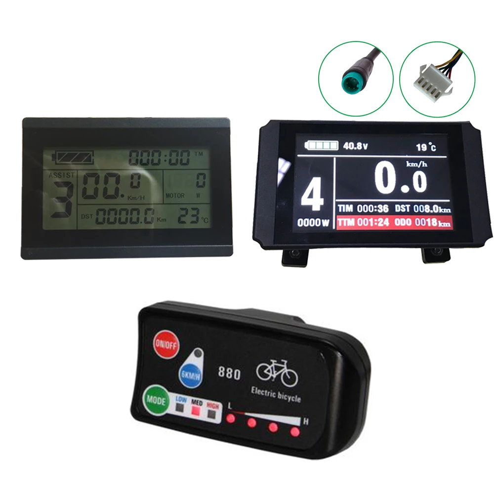 electric bicycle Display 24V 36V 48V 60V 72V intelligent KT LCD3 LCD8H LED880 Display ebike LCD Bike control panel Waterproof