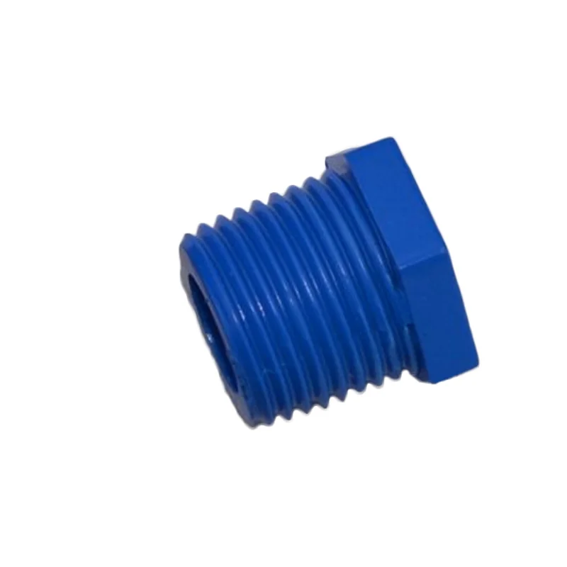 Blauer Außengewinde-Stecker, PVC-Rohr, Standard-Schraubstopfen, Rohrverschraubung, Rohrendkappen, Sanitärzubehör, 1 Stück