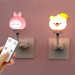 Night Light Children Bear Rabbit For Baby Night Lamp USB Led Light Children's Lamp Baby Christmas Gift Room Decor