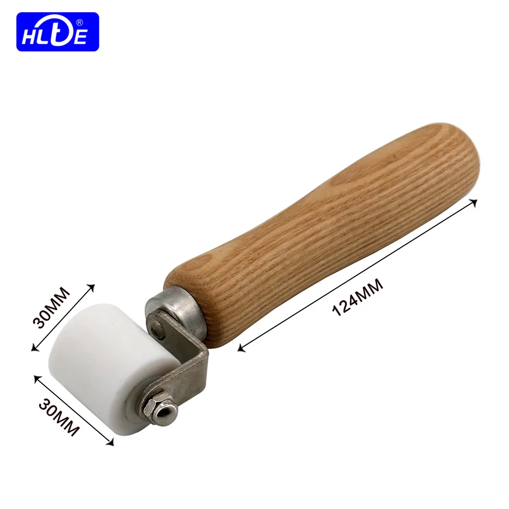 สูงทนอุณหภูมิ30มม.สีขาวความดันRollerใช้Hot Air Gunปืนความร้อนเครื่องเชื่อมพลาสติกสำหรับPVCเชื่อม
