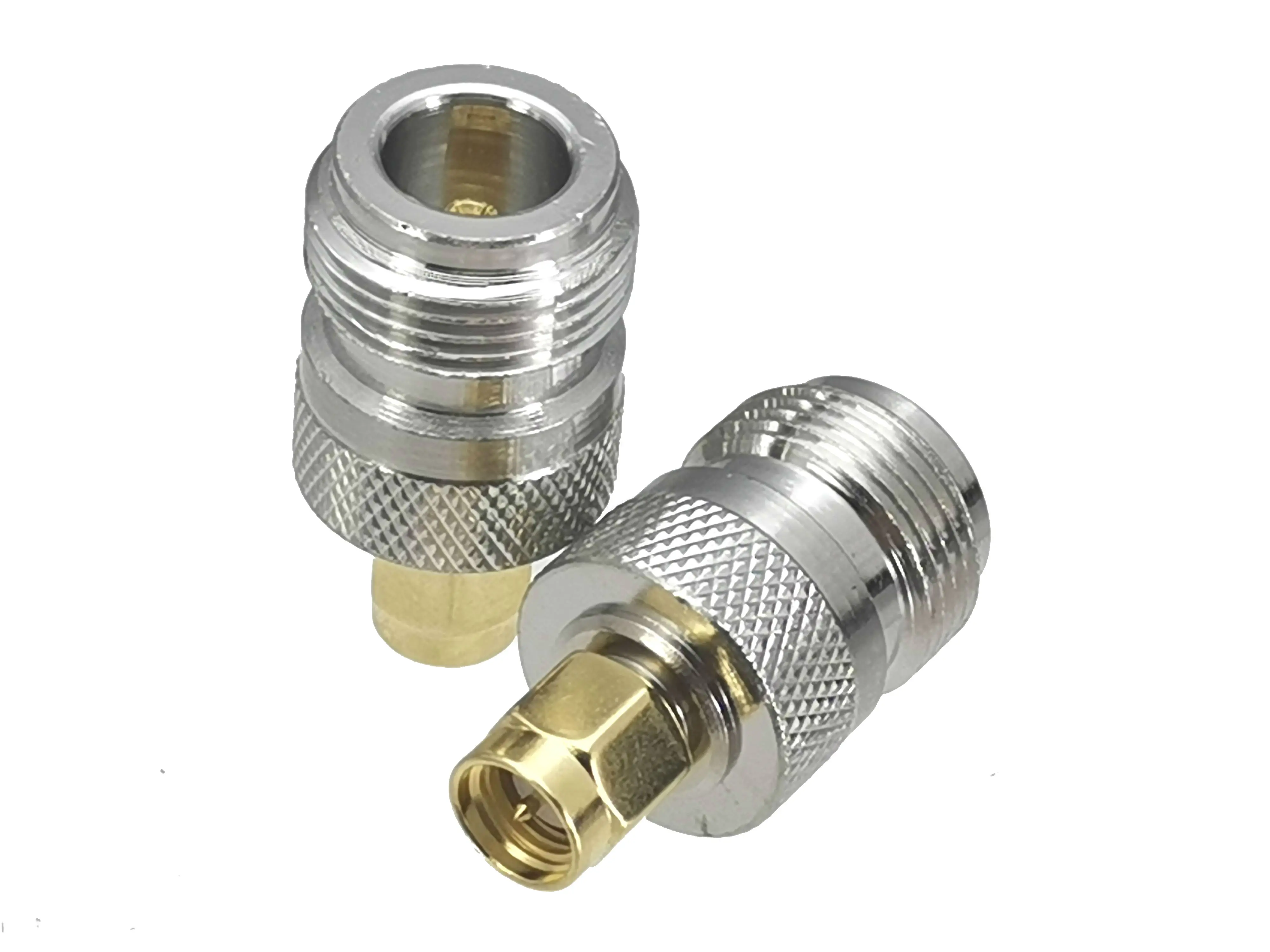 1Pcs Sma Naar N Male Plug & Vrouwelijke Jack Rf Coax Adapter Connector Test Converter Messing