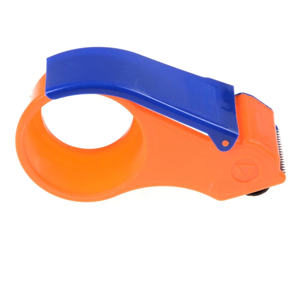 1Pcs Simple Practical Sealing Packaging Parcel Plastic Roller 2" Width Tape Cutter Dispenser Tape Accessories