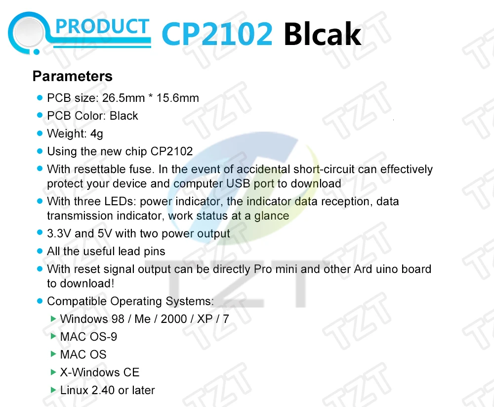 CP2102 USB 2.0 zu UART TTL 5PIN Stecker Modul Seriell Konverter STC Ersetzen FT232 CH340 PL2303 CP2102 MICRO USB für arduino – Detail 4