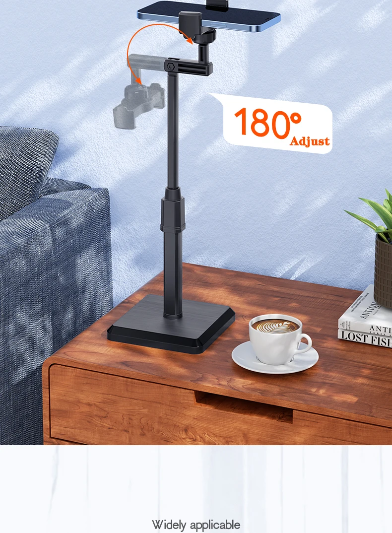Retractable Multifunctional Phone Stand for Desk and Live Broadcast description 10