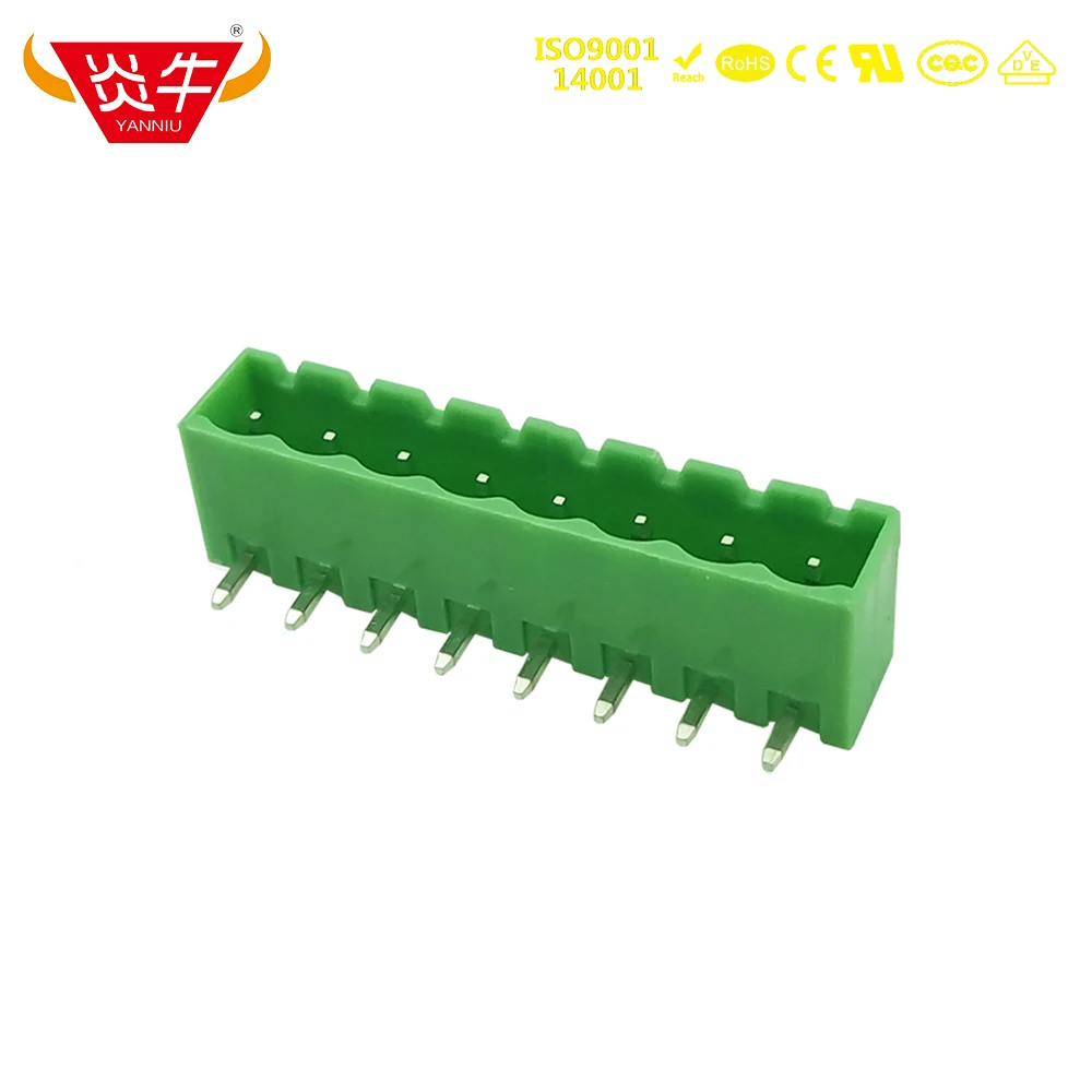 10 szt. 5.08mm 2edgrc 2ehdrc KF2EDGRC 5.08 2P ~ 24P PCB wtykowe bloki matrycowe złącze MSTBA 2,5/ 4-G-5,08 PHOENIX CONTACT