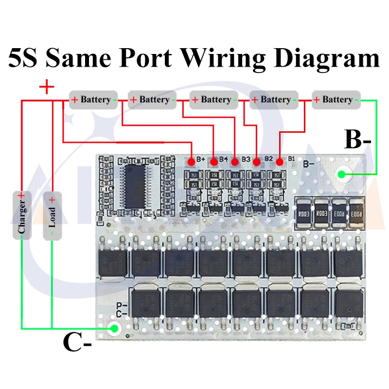 3S/4S/5S BMS 12V 16.8V 21V 18V 3.7V 100A Li-ion LMO Ternary Lithium Battery Protection Circuit Board Li-Polymer Balance Charging