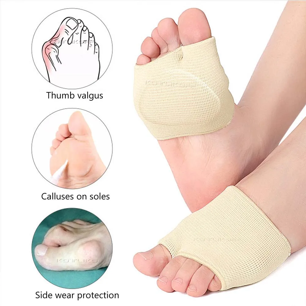 KOTLIKOFF Gel Sleeve Painful Metatarsal Heads Forefoot Pads Support Metatarsalgia Relief Calluses Toe Pad Inserts Feet Care Tool