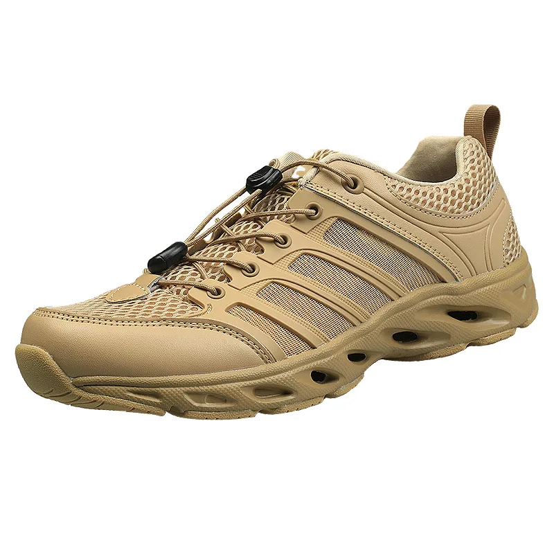 Men Amphibious Shoes Rock Reef Fishing Non-slip Sea River Stream Wading Mesh Sneakers Outdoor Rubber Sole Large Size Hiking Cool