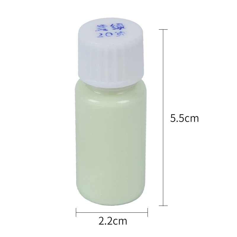 20g Yellow Green Glow in The Dark Luminous Paint Shining for Home Party Christmas Decoration Pigment