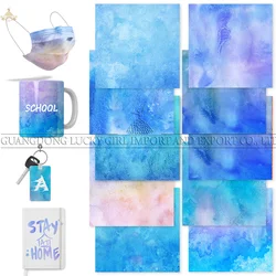 Lucky Goddness 12*12 In Infusible Transfer Ink Sheet Watercolor Sublimation Ink Transfer PaperTransfer Vinyl for Press T-Shirts