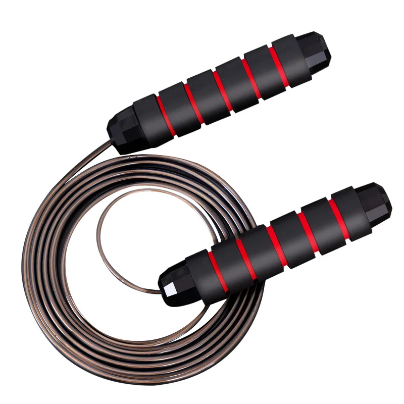 

Adjustable Jump Rope Tangle-Free Jumping Rope Cable with Ball Bearings Steel Skipping Rope Gym Fitness Home Exercise Slim Body