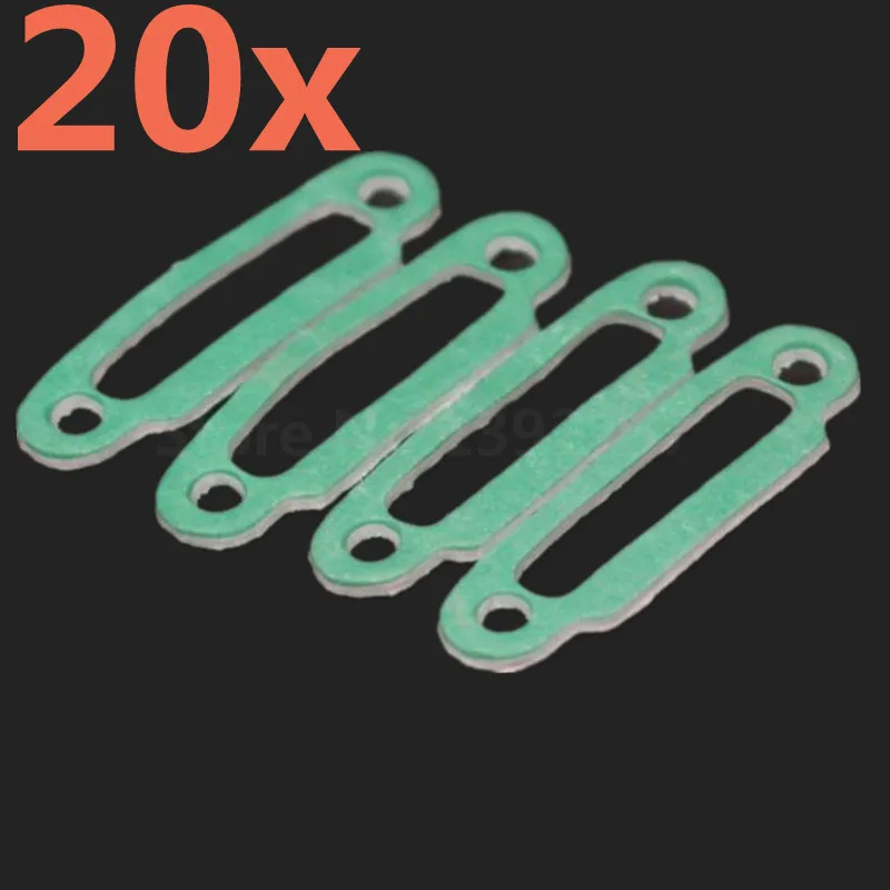 20Pcs 1/10 Model Engine Gasket Gas-Proof Gasket HSP Unlimited Exhaust Manifold Gasket Nitro RC Car Parts Accessories Truck 02031