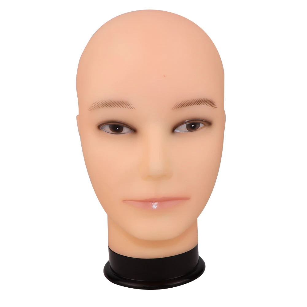 Large size male Mannequin Head Dolls Display Cosmetology Manikin Head Dolls Bald Training Head For Making Wig Hat Display