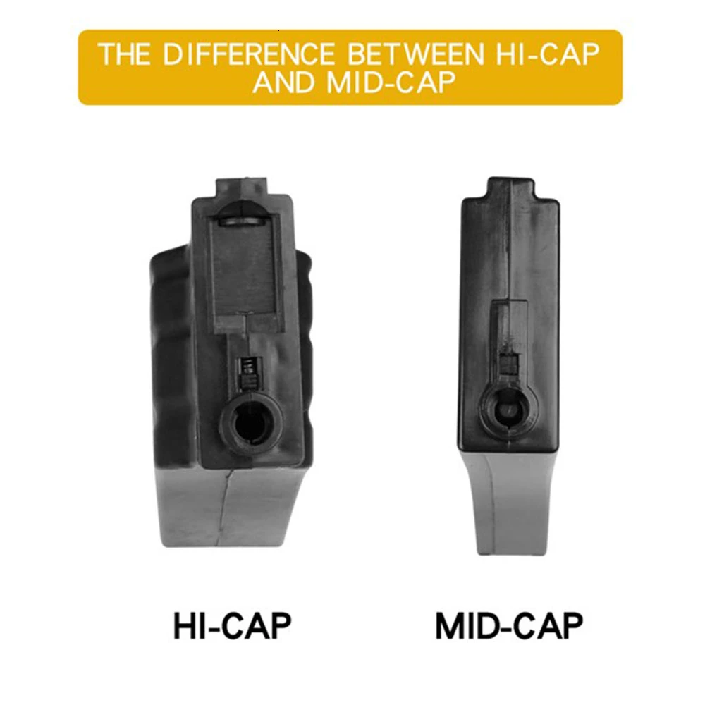 Cargador Mid-Cap Airsoft de alta capacidad para M4 AK G36 MP5 - imagen 2
