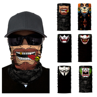 Motorcycle Face Mask Halloween Scarf Mask face shield Head Scarf Neck Warmer Windproof Sun Mask Balaclava motorcycle Biker Masks