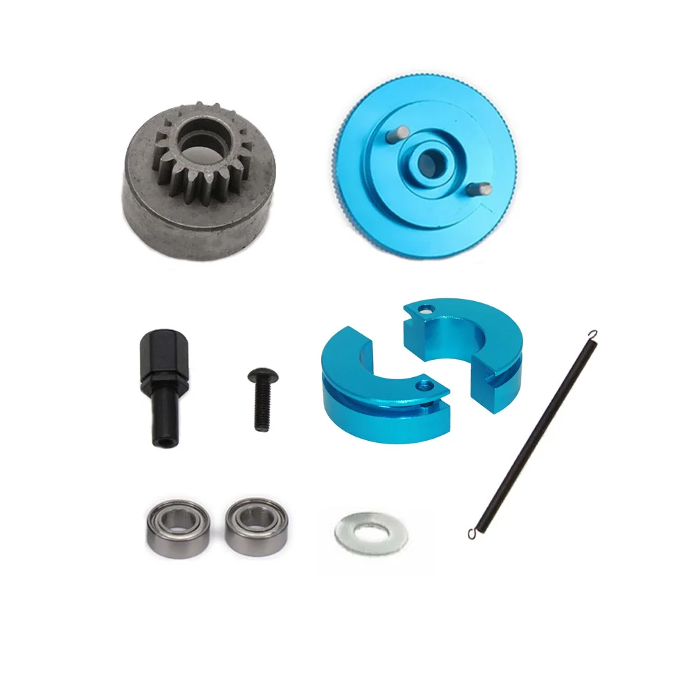 16T Gear 102006 Vliegwiel Clutch Bell Kogellagers Set Voor Hsp 94188 1/10 Rc 1:10 Nitro Motor Car Upgrade onderdelen