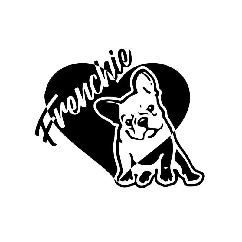 

15cm*12cm Personality French Bulldog PVC Decals Pet Dog Decorative Accessories Stickers Creative