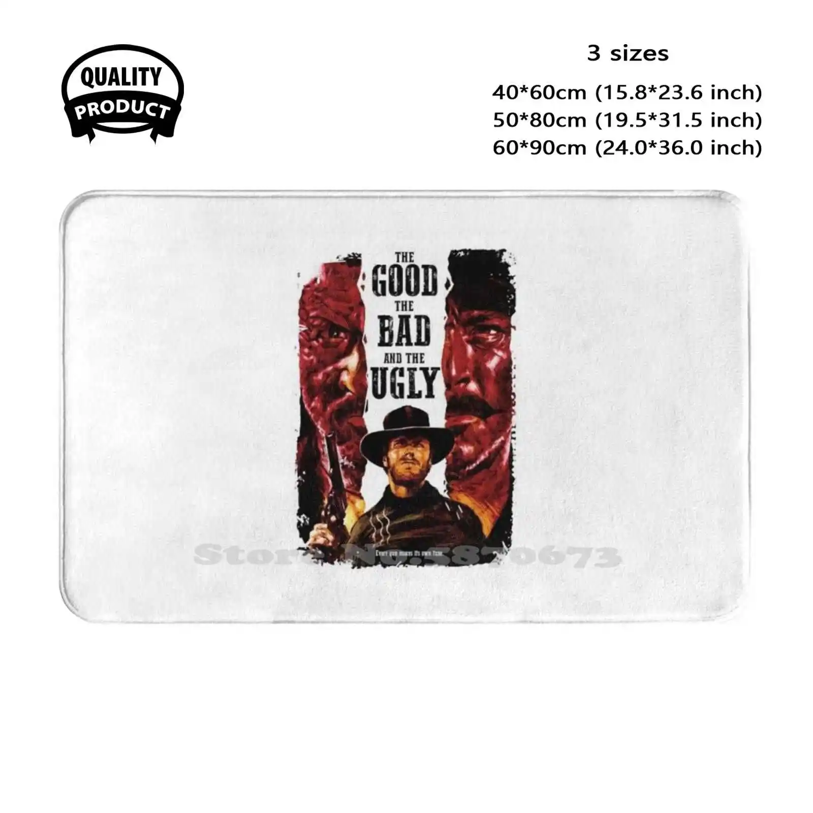 The Good The Bad And The Ugly Soft Cushion Home Carpet Door Mat Car Rug Clint Eastwood Angel Eyes Spaghetti Western The Good