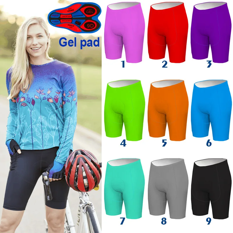 

Pro Cycling Underwear for Women, Non-bib Short, Compression Tight, Bicycle 9D Gel, MTB Motorcycle Shorts, Riding Bike Underpants