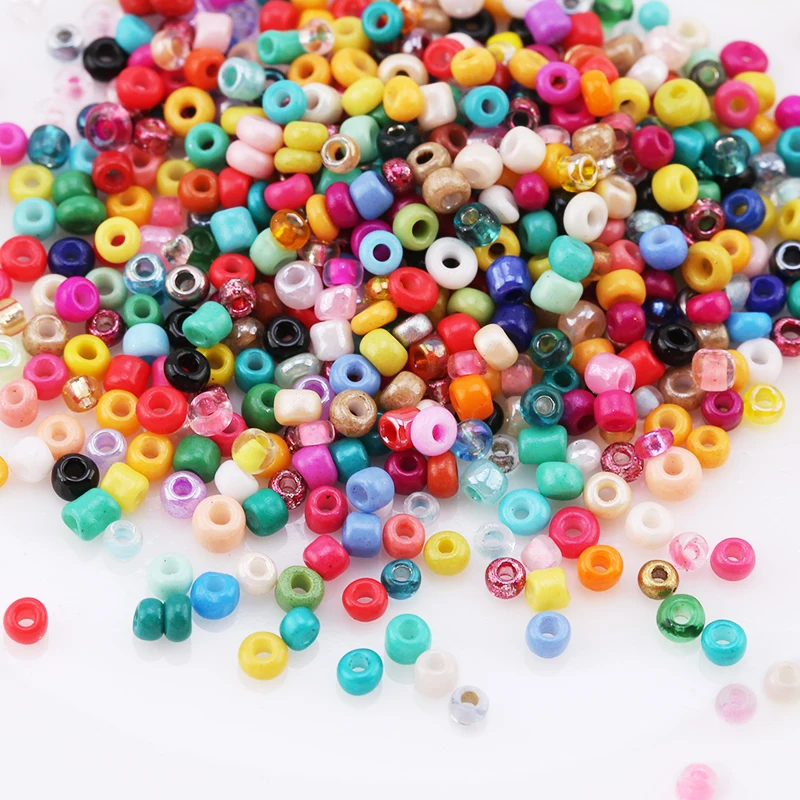 2mm 2000pcs/box Glass Seed Beads Belt Box Set Seedbeads Rondelle Spacer Beads For DIY Making Decoration Sewing Accessories