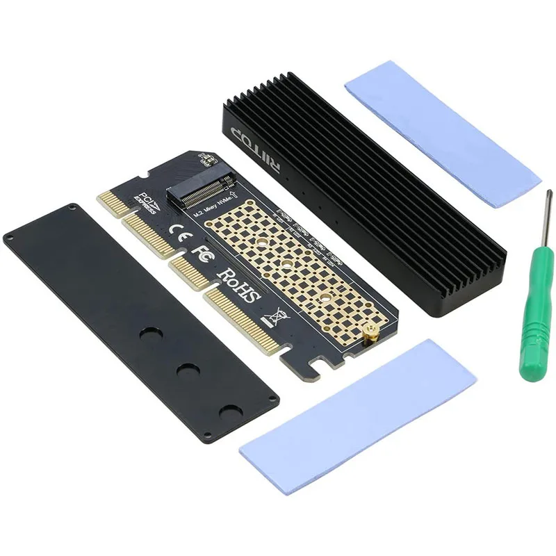 NVMe M2 Adapter M.2 M Key 2230 2242 2260 2280 SSD to PCI-e 3.0 Converter Card Support PCIE X4 X8 X16
