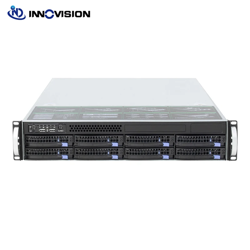 

New 2U 8bay Hotswap Server With I3 I5 I7 Or E3 CPU Max 64Gb RAM Memory For NAS Clould Date Storage