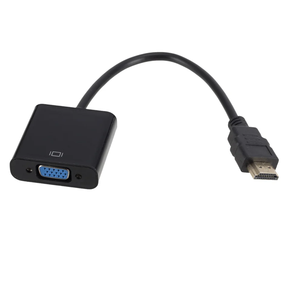 WVVMVV – adaptateur HDMI vers VGA HD 1080P, câble convertisseur pour Xbox, PS4, PC portable, boîtier TV vers écran de projecteur HDTV