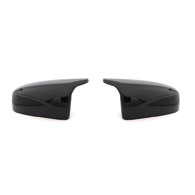 For BMW x5 E70 x6 E71 2008 2009-2013 car side wing carbon fiber pattern mirror cover rear view cover black high quality model view 2
