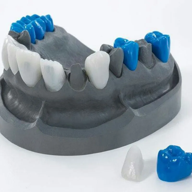 Os dentes cor-de-rosa da cera de xangtech que cinzelam 98(10-25)mm 2 pces para o sistema dental da came do cad do laboratório